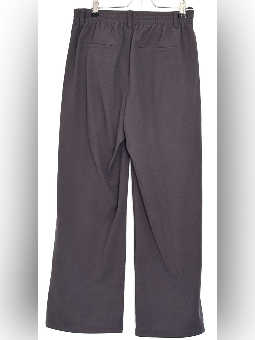 Ewedoos Stretchy Wide Leg Dress Pants Charcoal Size Medium Petite - Picture 4 of 6